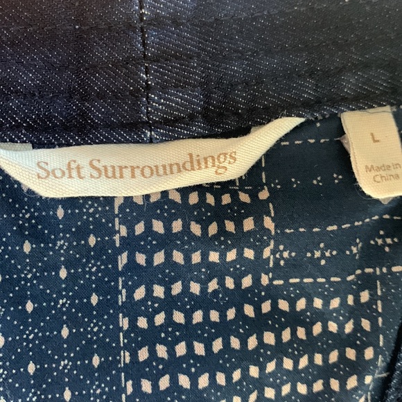 NWOT Soft Surroundings Dark Denim Jacket - Picture 4 of 7